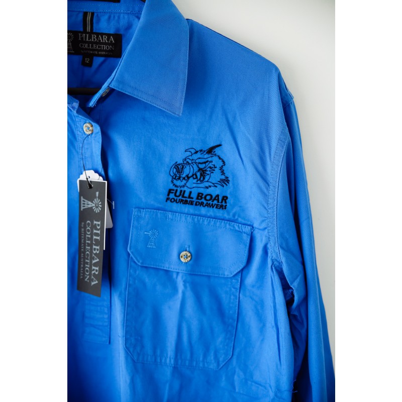 Pilbara Shirt Mens Closed Front L/S Shirt