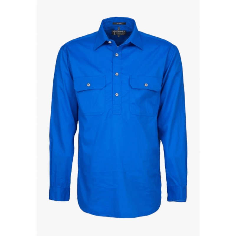 Pilbara Shirt Mens Closed Front L/S Shirt
